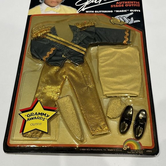 Sealed Vintage 1984 Michael Jackson Authentic Stage Doll Outfit Grammy Awards - Picture 5 of 16